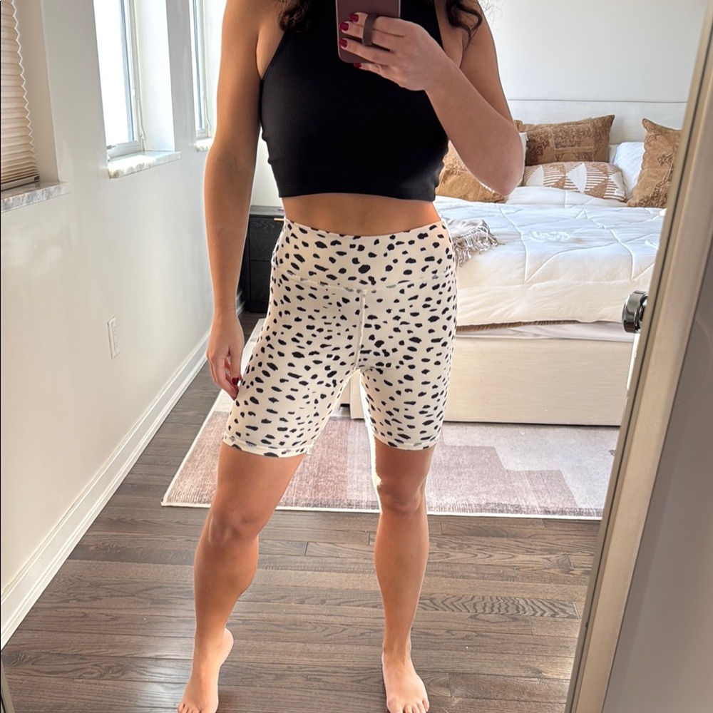 12th Tribe Animal Print Biker Shorts - Picture 1 of 5